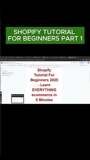 Shopify Tutorial For Beginners [Part 1]