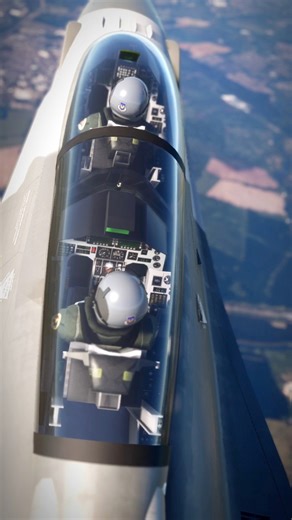 Peak into the cockpit of an F-16 from 10,000ft! #f16 #f16pilot #aviation #aviationlovers #reels | Aviation World