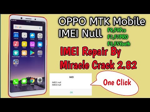 Oppo Mtk Mobile IMEI Null Solution | Oppo Imei Repair by Miracle Crack 2.82 | Without Box,dongle