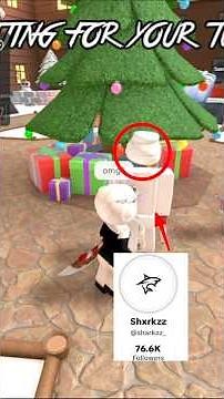 I JUST MET SHARKZZ_ ON TIKTOK !! #roblox #music #mm2 #murdermystery2 #robloxedit #asmr