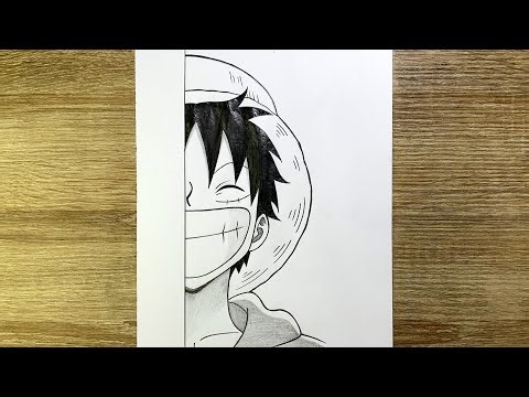 Comment dessiner Monkey D. Luffy de One Piece | Comment dessiner facilement | Luffy dessin facile