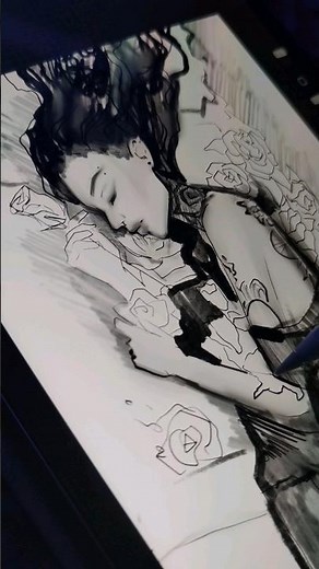 Alt Girl Sketch Procreate Gothic Character Melancholy vibe Illustration Speedpaint Digital Drawing