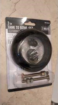 Toilet bowl tank to bowl gasket and bolt replacement POV