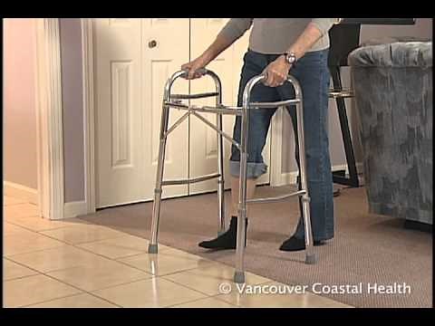 Walking with a standard walker