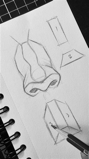 Domine a Estrutura do Nariz: Método para Desenhar Melhor#drawing #art #draw #tutorial