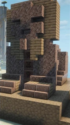 How to build an Easy Sphinx statue in Minecraft, Egypt tutorial #minecraft #shorts