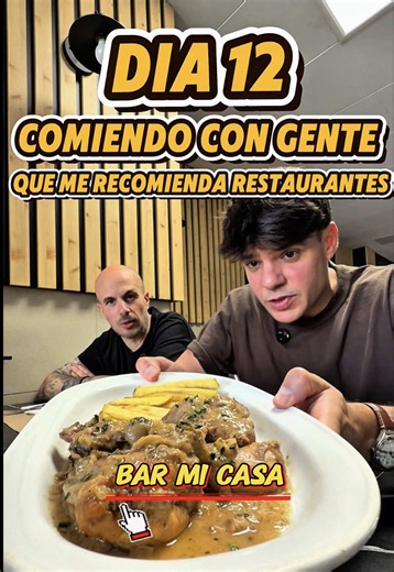 Día 12 comiendo con gente que me recomienda restaurantes. Hoy Sergio me ha traído a su restaurante “Bar mi casa” en Sant Vicenç dels Horts. Menú del día a 16,95€ con cantidades muy abundantes y mucha variedad para escoger. Siempre tienen platos de cuchara y utilizan productos de temporada y km 0. No te puedes perder: Cualquier plato de cuchara como las lentejas, cocidos… 📍Carrer Rafael Casanova 2, Sant Vicenç dels Horts. ✅ Recomendado. #food #restaurant #barcelona #foodtok