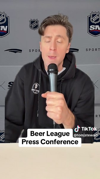 Exciting Moments in Beer League Hockey Press Conference