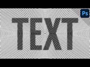 Blurred text with halftone circle pattern | PHOTOSHOP TUTORIAL - TEXT EFFECT