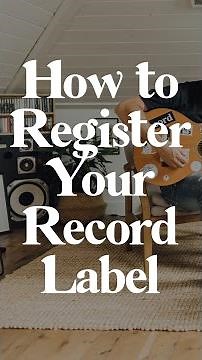 How to Register Your Record Label - #short #shorts