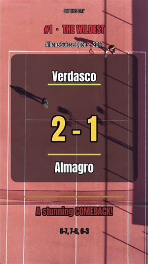 Verdasco 2 - 1 Almagro?! 🎾 #shorts