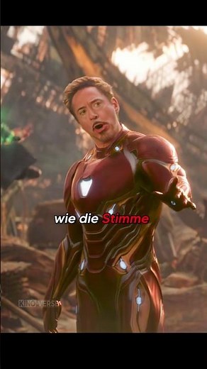 How does Iron Man's voice come from inside the suit?