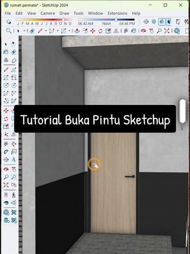 Tutorial Buka Tutup Pintu Jendela di Sketchup