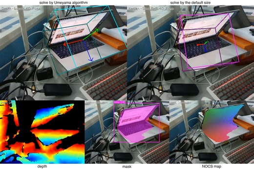 自建桌面数据集复现类别级六维位姿估计NOCS
