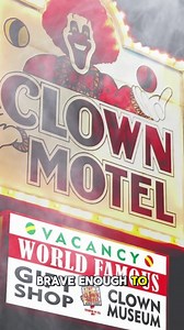 Would YOU be brave enough to stay in a haunted clown themed motel room that sits next to a cemetery? #spooky #HauntedPlaces #ghosthunting #haunted #creepy #scary #hauntedplaces #paranormal | Strange and Creepy