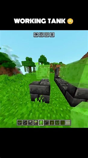 Real Working Tank 🔥 #mycrixgamer #tank #minecraftbuild #gaming #ytshorts