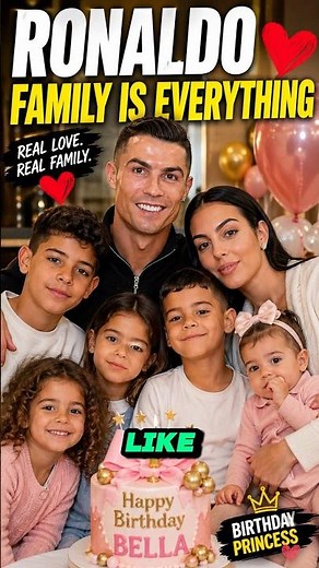 How Ronaldo celebrate Bella’s Birthday 😳🎉#shorts #ronaldo