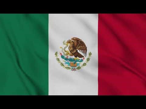 Mexico Flag Waving 4K | Mexican National Flag Animation
