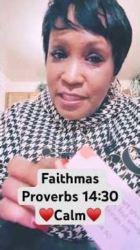 Faithmas ♥️ | A Calm Heart Is Life | Proverbs 14:30