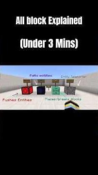 All Blocks Explained (Under 3 Mins) #minecraft