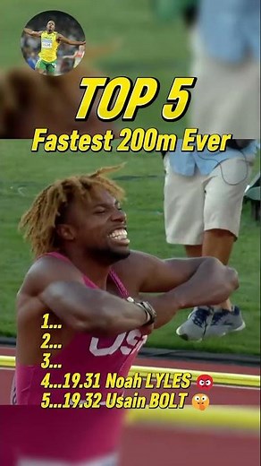 Top 5 Fastest 200m Sprints Ever in Sprinting History!