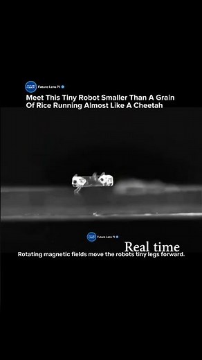 Tiny Robot Smaller Than a Grain of Rice Can Run Almost Like a Cheetah #robot #technology #innovation