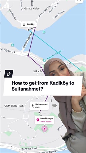 Kadikoy to Sultanahmet: Ferry & Tram Route