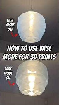 How to use vase mode for 3D printing #3dprinting #bambu #tips #tutorial #vase #howto