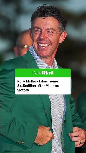 When it comes to purse size, the difference between Rory McIlroy's 2025 Masters victory and his 2026