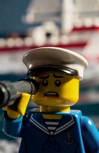 Giant LEGO Shark Attacks Boat! 🦈 #lego