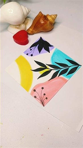 Boho Painting Aesthetic | Easy Boho Wall Art Ideas ✨🎨#shortvideo