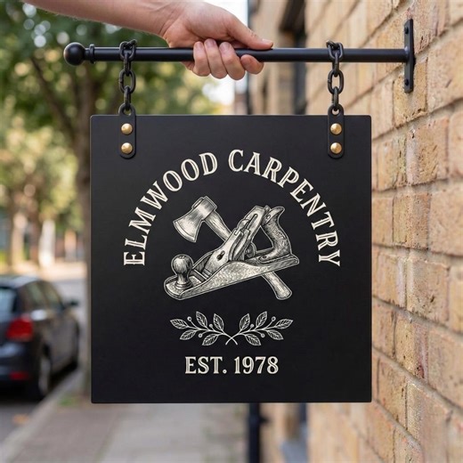 Custom Outdoor Storefront Hanging Blade Sign, Double Sided Business Logo Shop Sign - Etsy