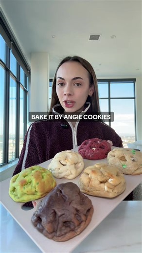 bake it by angie JOLLY GAINS cookies drop TODAY the 20th @ 12pm CT!!! 🍪🍪 @Bake It By Angie “laney” to save 🕺🩷 #proteincookies #cookiereview #cookies #gourmetcookies #dessert