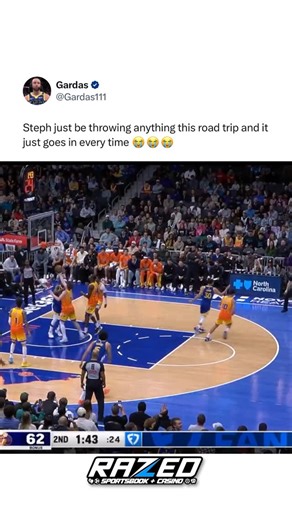 Sideline Sources on Instagram: "Steph has hit so many circus shots over the past few games 😭🔥 (via Gardas111, twitter)"