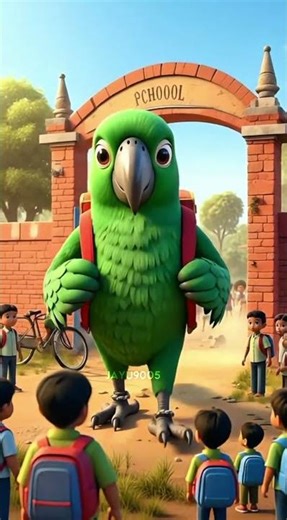 Yeh Tota School Ka Sabse Cute Student Hai 😂🦜 | Funny Cartoon