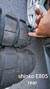 Shinko E805 rear tire review apprx 3000k mi.