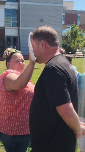 Pie Throwing for a Cause! For this year's @thebiggivesa campaign, Haven for Hope challenged our staff to raise funds to help support our Haven families. Whoever raised enough money had the opportunity to throw a pie in the face of a member of our executive team! This was a fun challenge to get our amazing Haven staff involved and hyped up for the Big Give. Thank you to everyone who donated! We can't wait until next year! #havenforhope #hopeliveshere #BigGive2024 | Haven for Hope