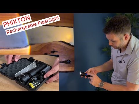 PHIXTON Rechargeable Flashlight 2000 Lumens Long Range #Flashlight #CampingGear #OutdoorEssentials