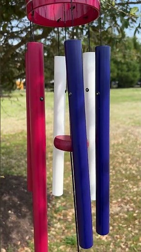 Patriotic Wind Chime for Porch and Garden ❤️🤍💙