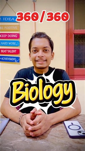 Biology 360/360 in RENEET 🤫 3 Brutal Tips ‼️ #neet #biology #studytips
