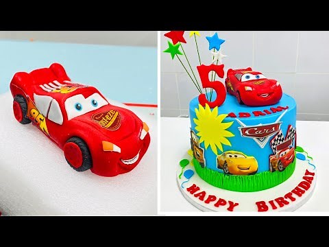 Quick & Easy McQueen Car Cake Topper Tutorial That Anybody Can Make at Home