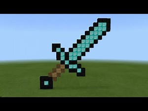 How to build diamond sword in minecraft | كيف تبني سيف دايموند في ماين كرافت