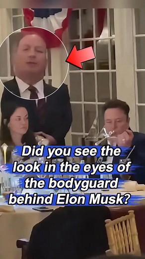 Did you see the look in the eyes of the bodyguard behind Elon Musk when he had dinner with Donald Trump? #DonaldTrump #bodyguards #ElonMusk #usa#fyp#foryou#celebrity Artistic.soulmate#tiktok#shorts#viral#harrypotter#superhero | Celebrity Hankk