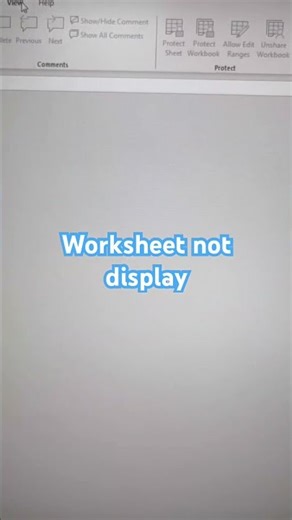 Exel sheet turn grey and blank ? Dont panic ! #exel #blank