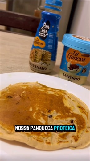 La Ganexa | A praticidade que faltava na sua rotina! 🍫 🥞 Panqueca Leitinho com Gotas de Chocolate: zero açúcar, com Whey Protein e pronta em segundos!... | Instagram