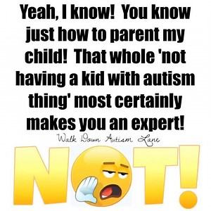 I am certainly not an expert, even as we get ready to enter year 12 --- 24/7 - 365! Why do those who encounter my child or have minimal contact with him, think that they are???? Just sayin'.... 😇 | Walk Down Autism Lane
