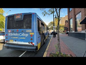 NJ TRANSIT NABI Bus Berkeley College Wrap route #24T to Newark Tubman Park #5642