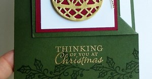 Stampin' Up! Embellished Ornaments Corner Flip Card Video Tutorial