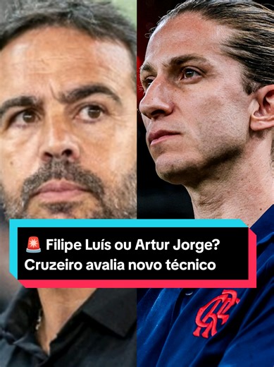 🔵 Após a saída de Tite, o Cruzeiro já analisa nomes para assumir o comando da equipe 👀 Um dos principais treinadores brasileiros disponíveis é Filipe Luís 🏆 O ex-técnico do Flamengo conquistou 5 títulos pelo clube: • Copa do Brasil (2024) • Carioca (2025) • Libertadores (2025) • Brasileirão (2025) • Supercopa do Brasil (2025) ⚠️ Outro nome que já esteve na pauta da diretoria é o português Artur Jorge, atualmente no Al-Rayyan, do Catar, e ex-treinador do Botafogo 🔥 A busca por um novo comanda