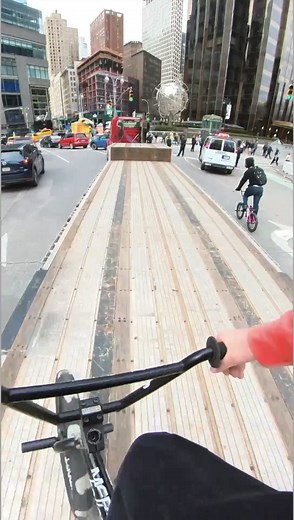 5.6M views · 10K reactions | How it feels to ride BMX in NYC ‍♂️ #bmx #bike #nyc #insta360oners | Billy Perry | Facebook